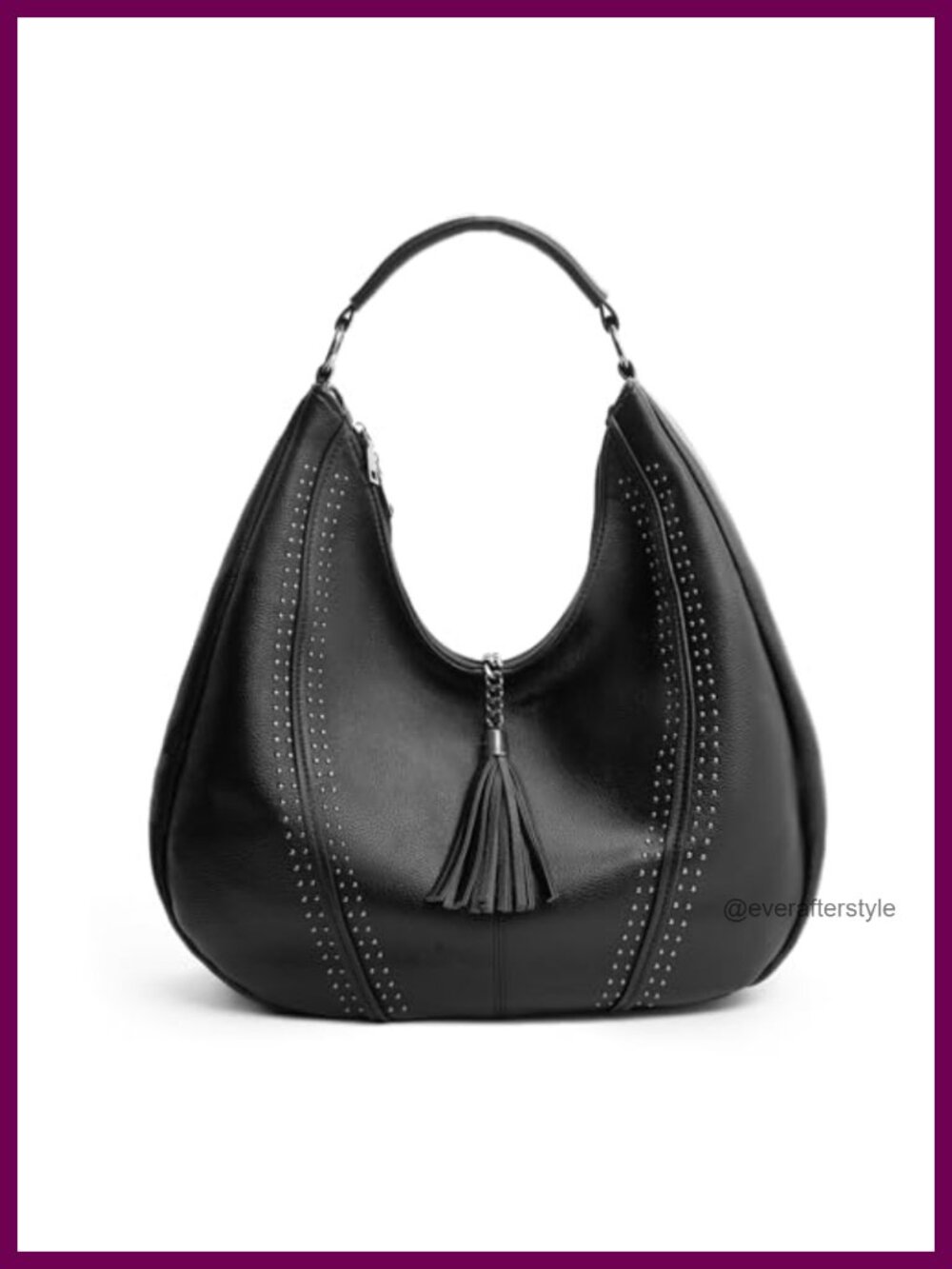 Oversized PU Leather Hobo Bag Crossbody Shoulder Tote Handbag